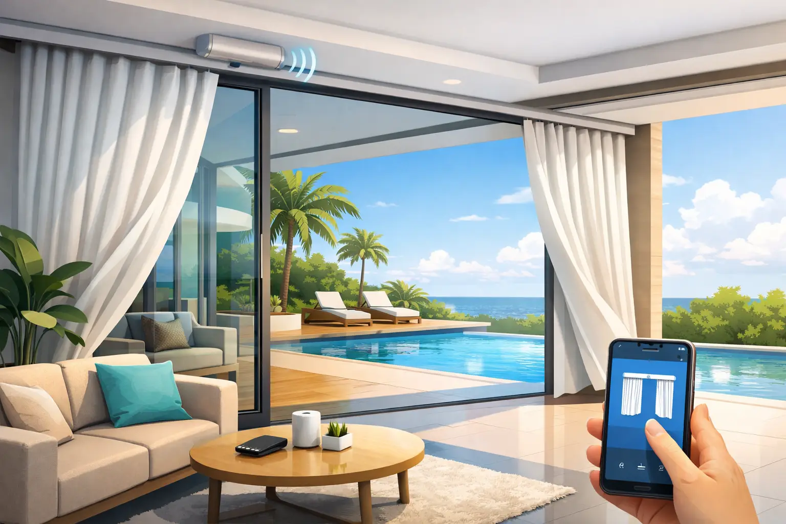 Automated Curtains for Villas Made Practical
