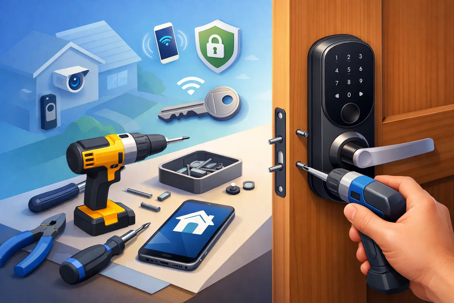 Smart Lock Installation for Home Made Simple