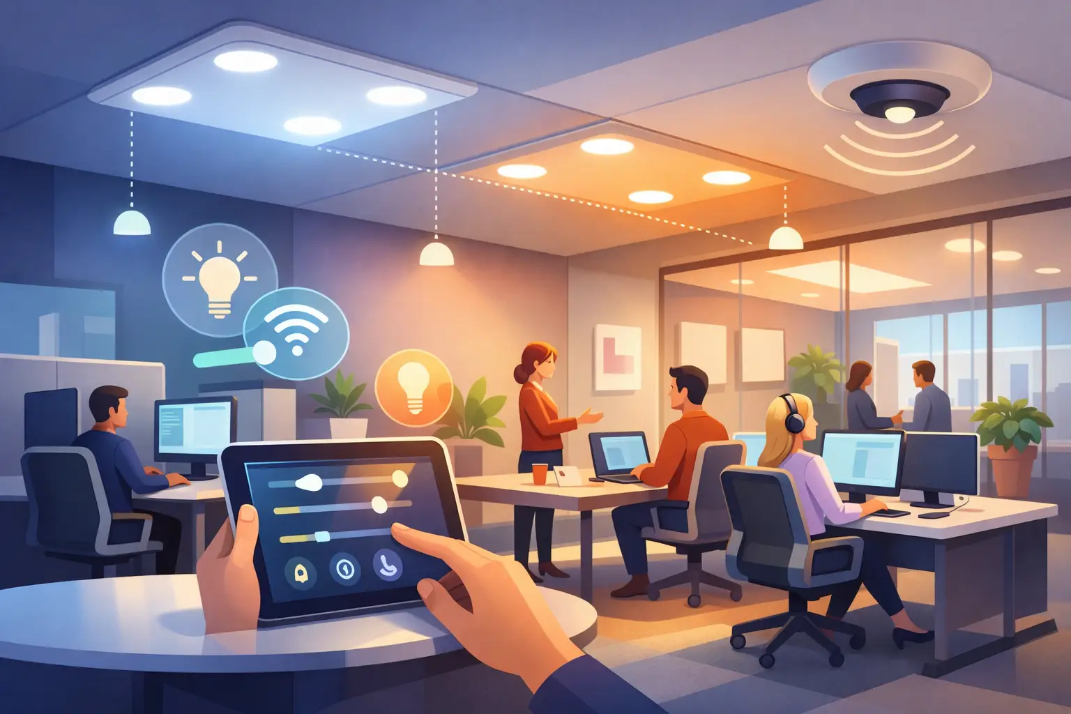 Office Lighting Control That Works Around Your Team