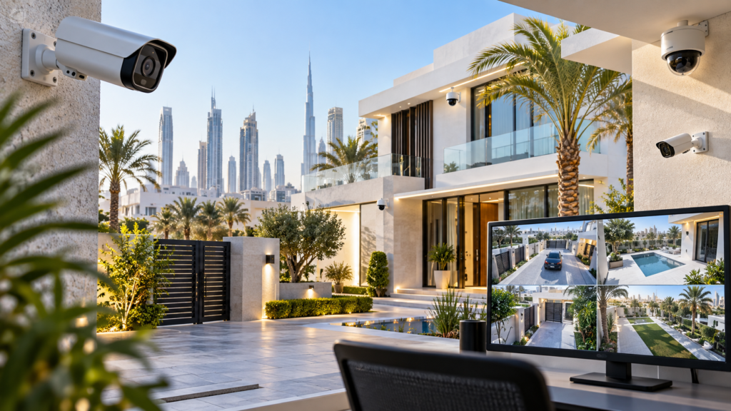 CCTV cameras in Dubai for smart villa security and monitoring