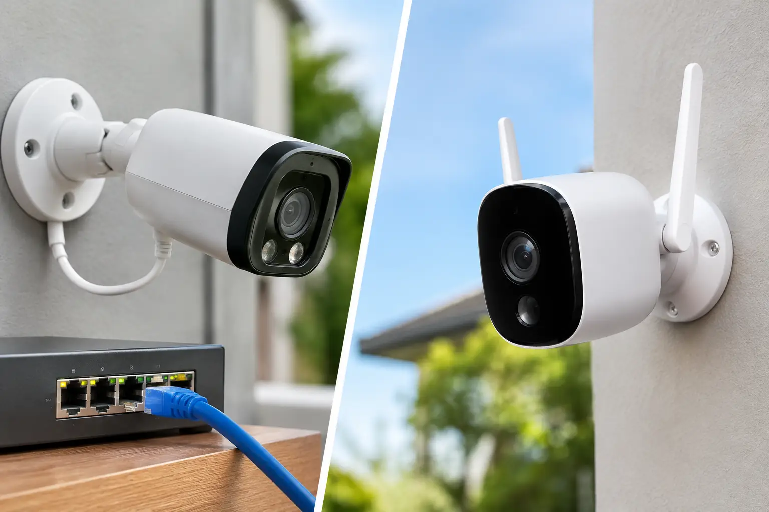 PoE Cameras Versus Wireless Cameras Compared